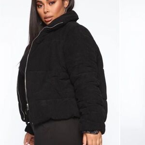 Fashion Nova Black Puffer Jacket